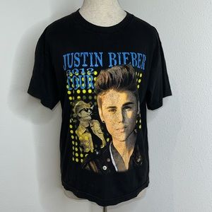 🔹 Justin Bieber 2012 Believe Tour 2 Sided Concert Tee